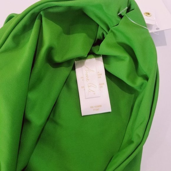 Anne Cole Signature Live in Color Convertible Bikini Bottom Green - Picture 3 of 6